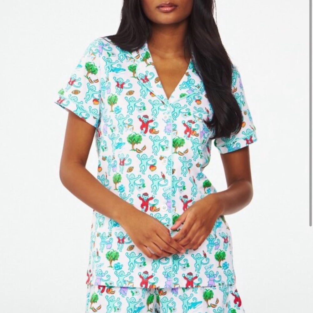 Roller Rabbit Georgia Monkey Polo Pajamas